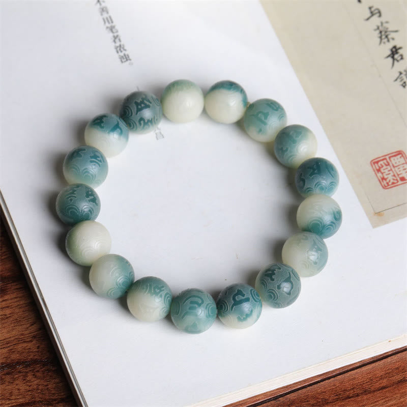 Buddha Stones , semillas Bodhi, Om Mani Padme Hum grabadas para mantener alejados los espíritus malignos