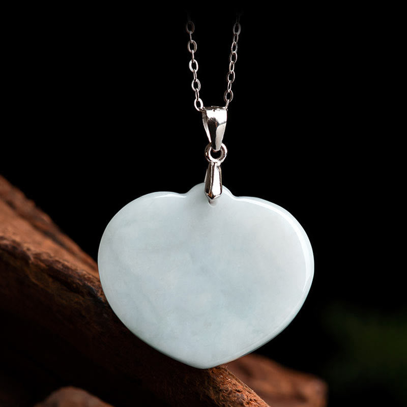 Collar con colgante de cadena de acero de titanio y jade blanco con Buddha Stones sonriente. - image 6