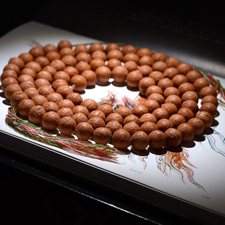 Buddha Stones 108 cuentas Mala Nepal semilla Bodhi suerte riqueza borla pulsera