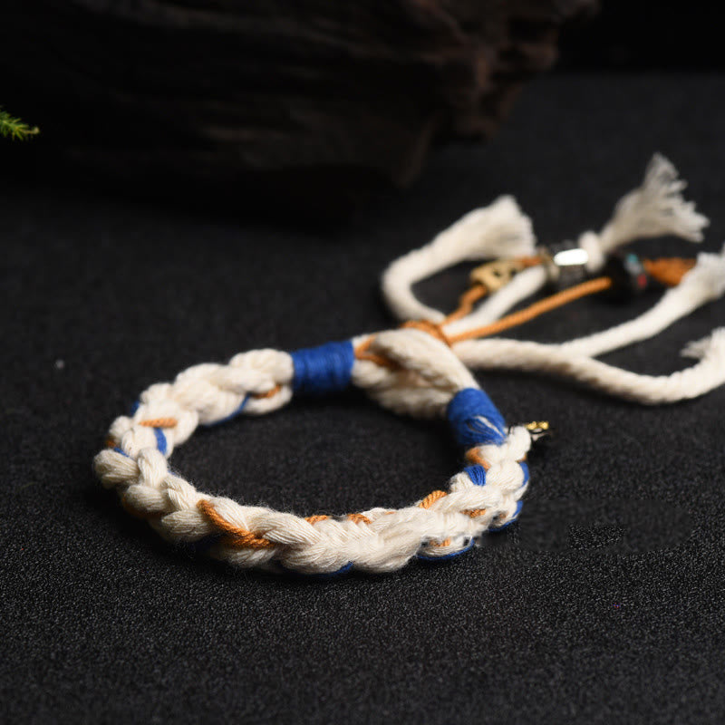 Pulsera de la suerte hecha a mano con Buddha Stones del Tíbet Zakiram diosa de la riqueza Thangka