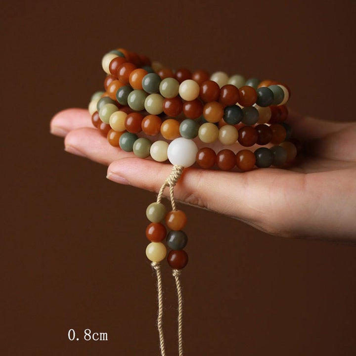 Pulsera de sabiduría de armonía de Mala de semillas de Bodhi de Buddha Stones