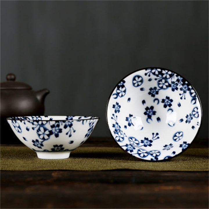 Taza de té de Buddha Stones, flores, carácter Fu, montañas, loto, flores de cerezo, taza de té de Kung Fu