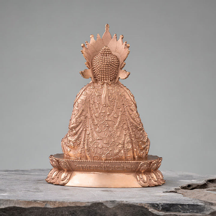 Estatua de cobre hecha a mano de la compasión de la estatuilla de Buda Shakyamuni Decoración