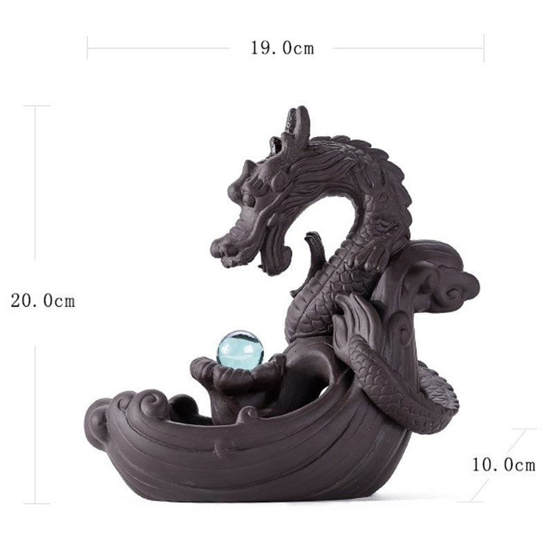 Quemador de incienso con protección de dragón tibetano, Buddha Stones , decoración