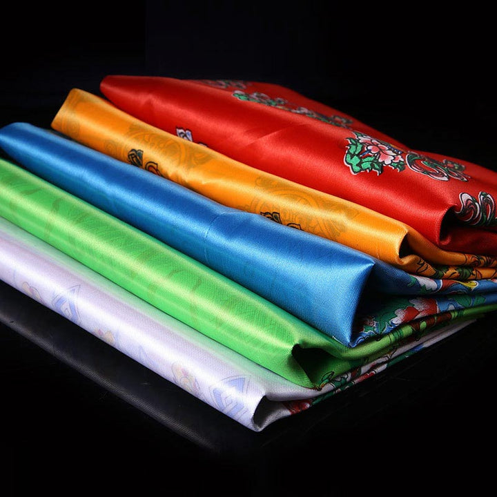 Buddha Stones, bendición de la suerte tibetana, decoración Khata de 5 colores - image 1