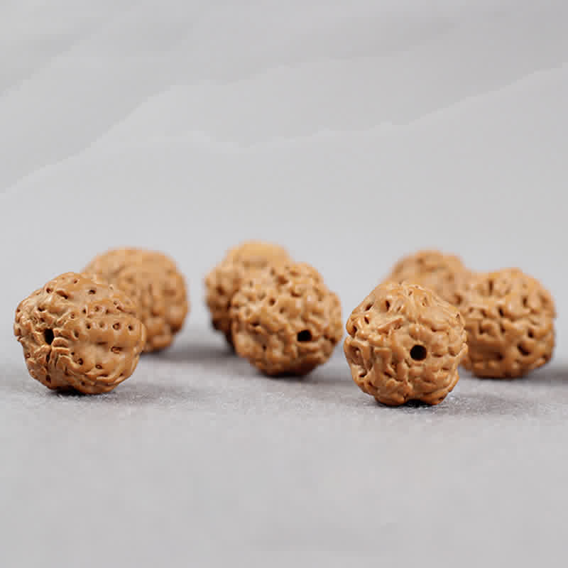 Buddha Stones Tíbet Rudraksha Bodhi Semilla Dzi Cuenta Ámbar Turquesa Pulsera de Riqueza