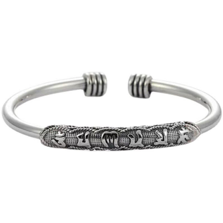 Brazalete con Buddha Stones Om Mani Padme Hum grabado en paz