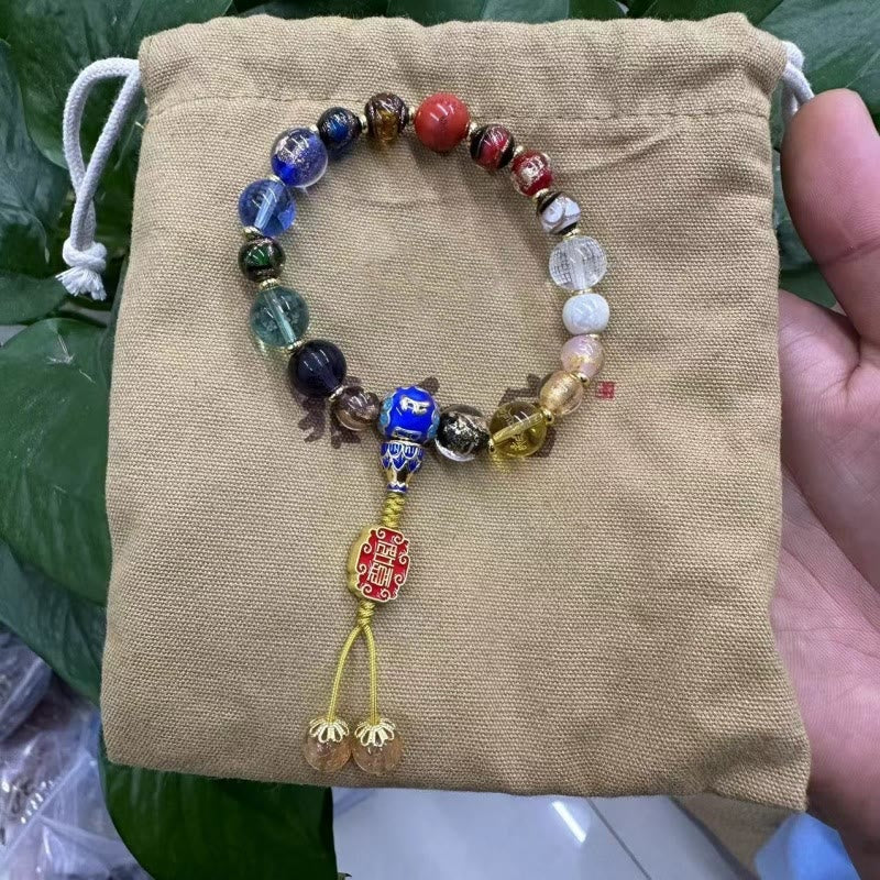 Buddha Stones tibetano colorido incienso ceniza Liuli cuentas de vidrio Om Mani Padme Hum Dorje Vajra 18 cuentas muñeca Mala