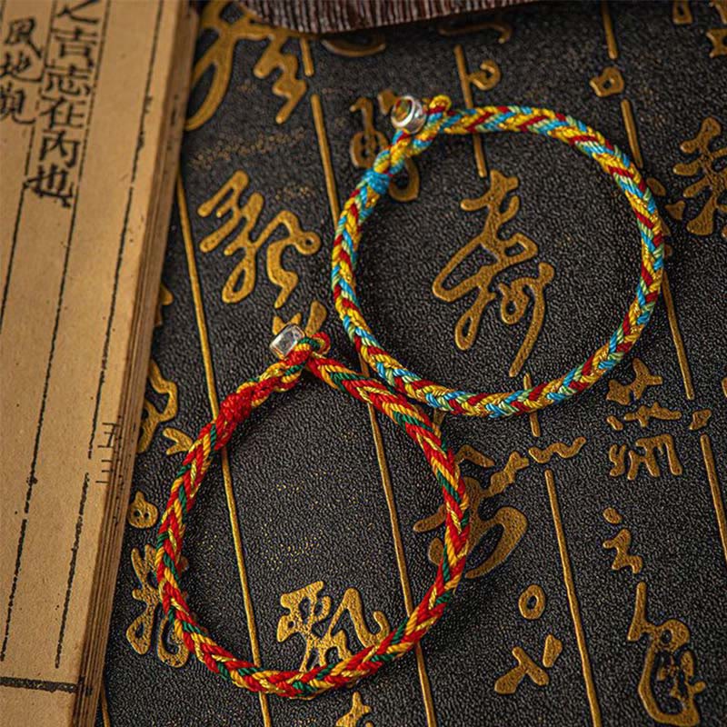 Buddha Stones &quot;Que seas buena fortuna y éxito&quot; Pulsera Suerte Multicolor