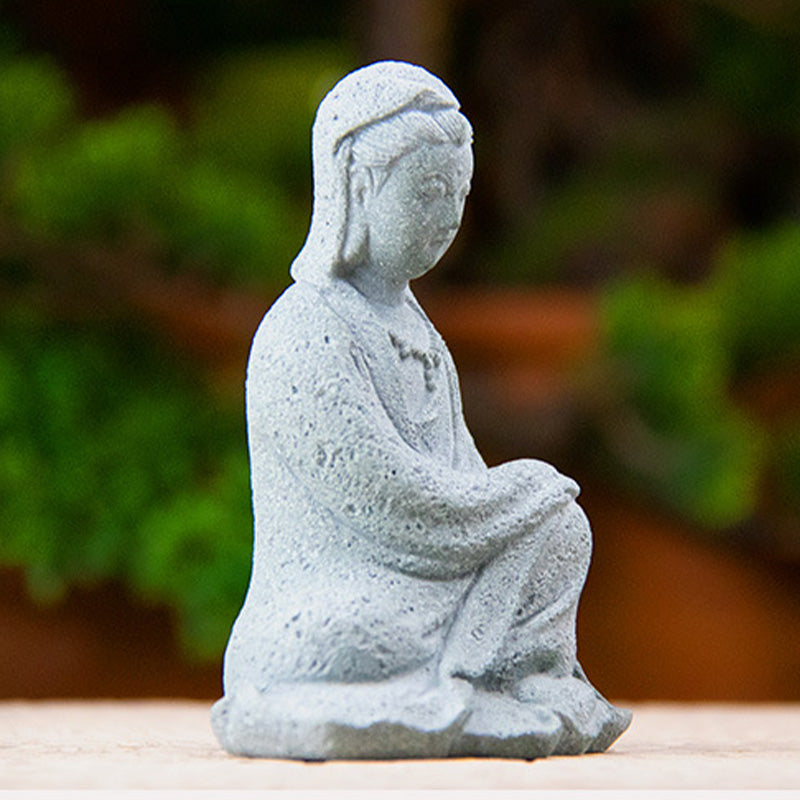 Buddha Stones Estatua de Avalokitesvara Bendición Decoración del hogar