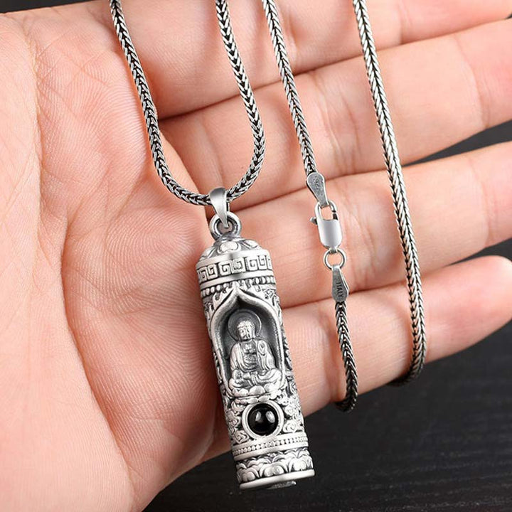 Colgante de collar de prosperidad de proyección de Buda natal del zodiaco chino - image 10