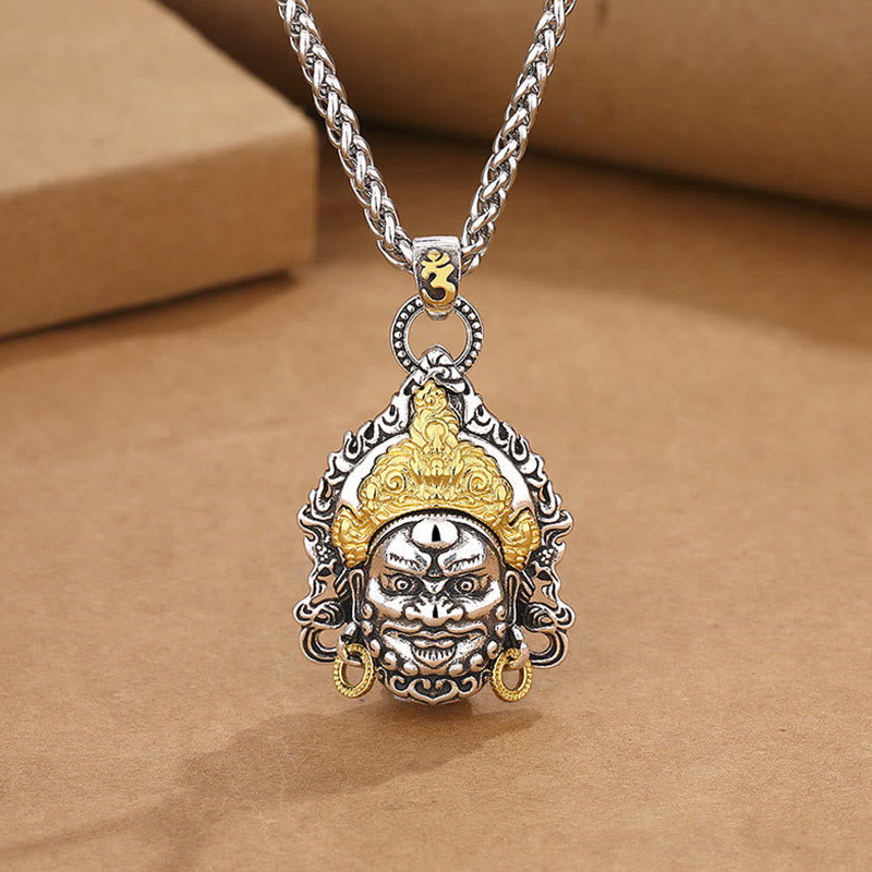Buddha Stones amarillo dios de la riqueza amuleto cobre suerte collar colgante