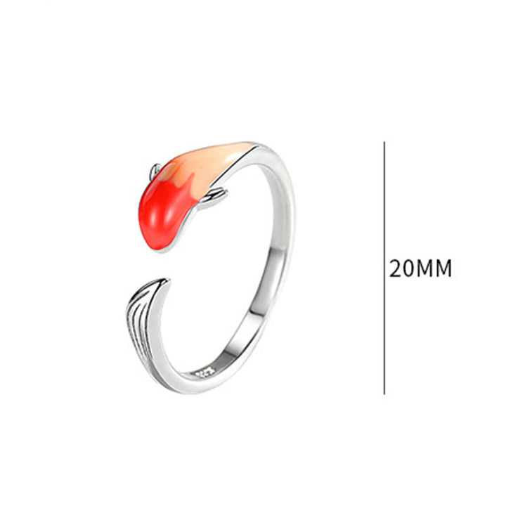 Anillo ajustable de la suerte del equilibrio de cobre del pez Koi de las Buddha Stones
