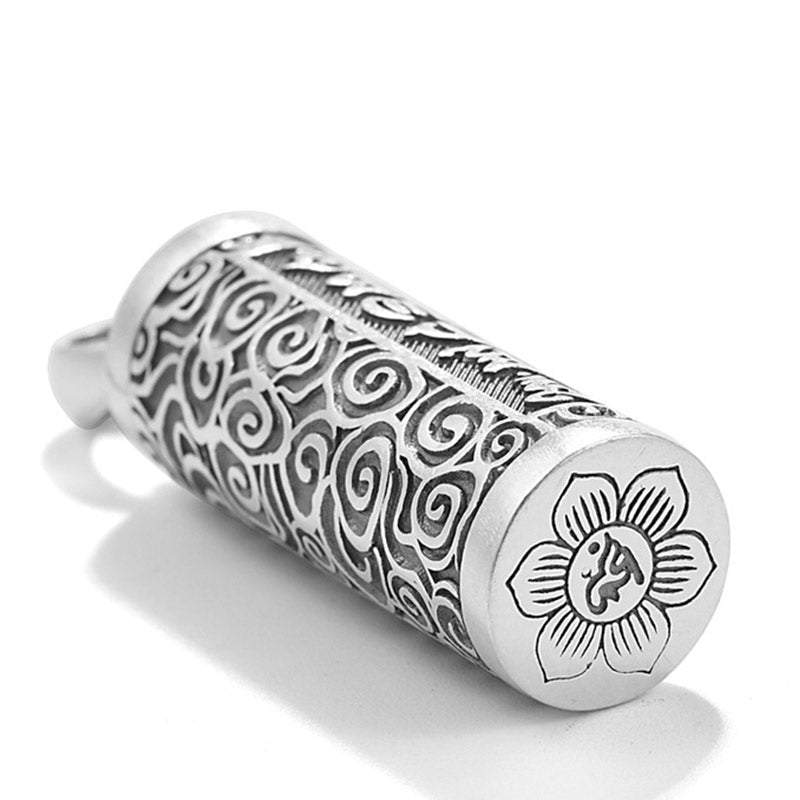 Colgante de collar de protección con seis palabras verdaderas de Buddha Stones
