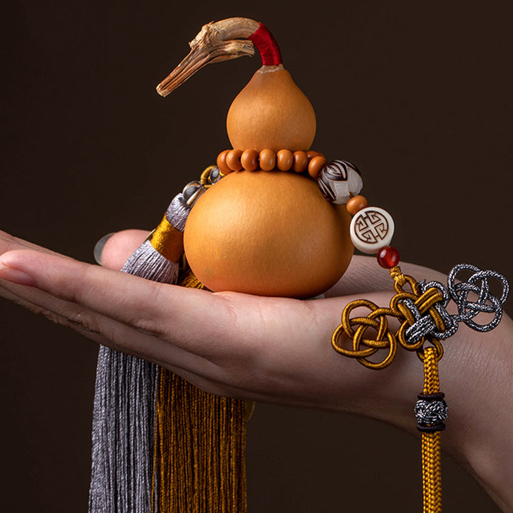 Buddha Stones, monedas Feng Shui, calabaza, nudo chino, monedas de la suerte, cinco emperadores, dinero, riqueza, decoración de borlas