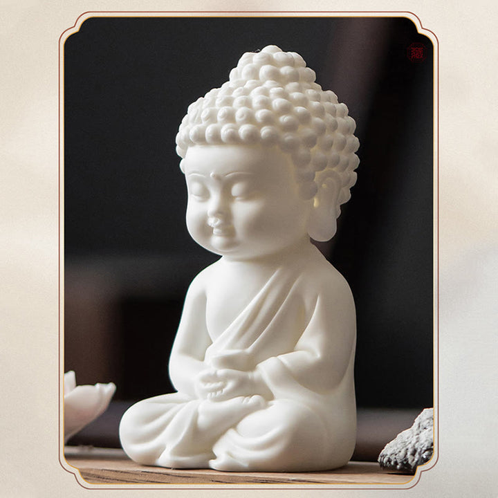 Buddha Stones, flor de loto, Tathagata Kwan Yin, Avalokitesvara Ksitigarbha, palo de cerámica para meditación, decoración de quemador de incienso