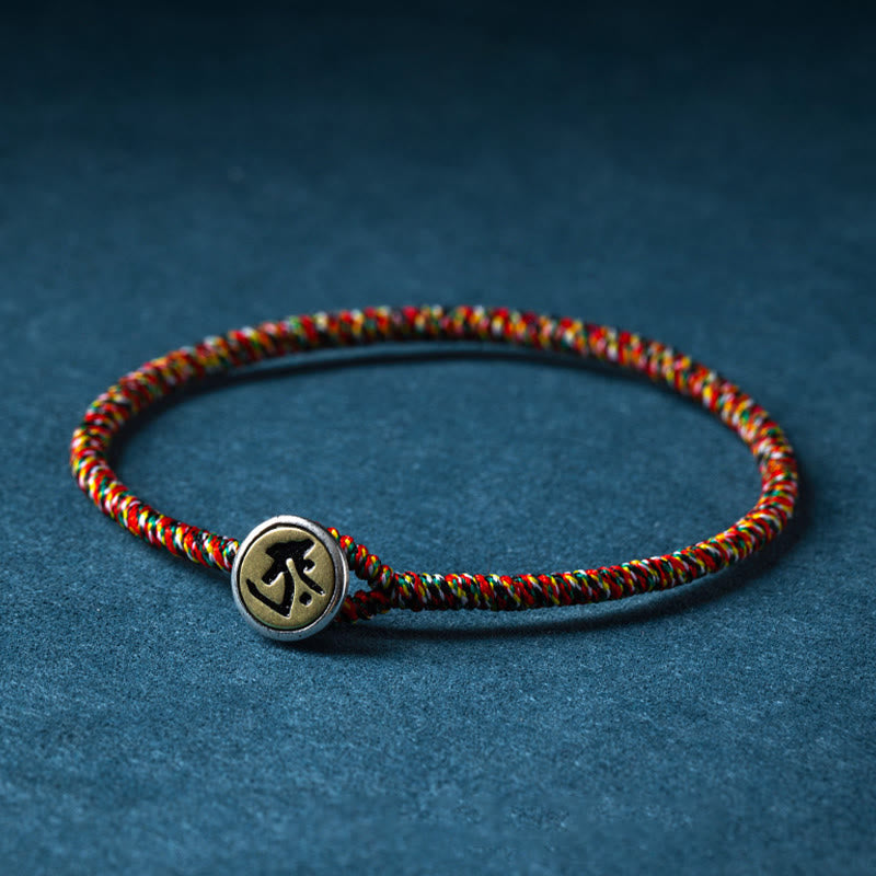 Pulsera de cuerda colorida hecha a mano con Buddha Stones de Plata de Ley 925 del zodíaco chino, protección de Buda natal - image 9