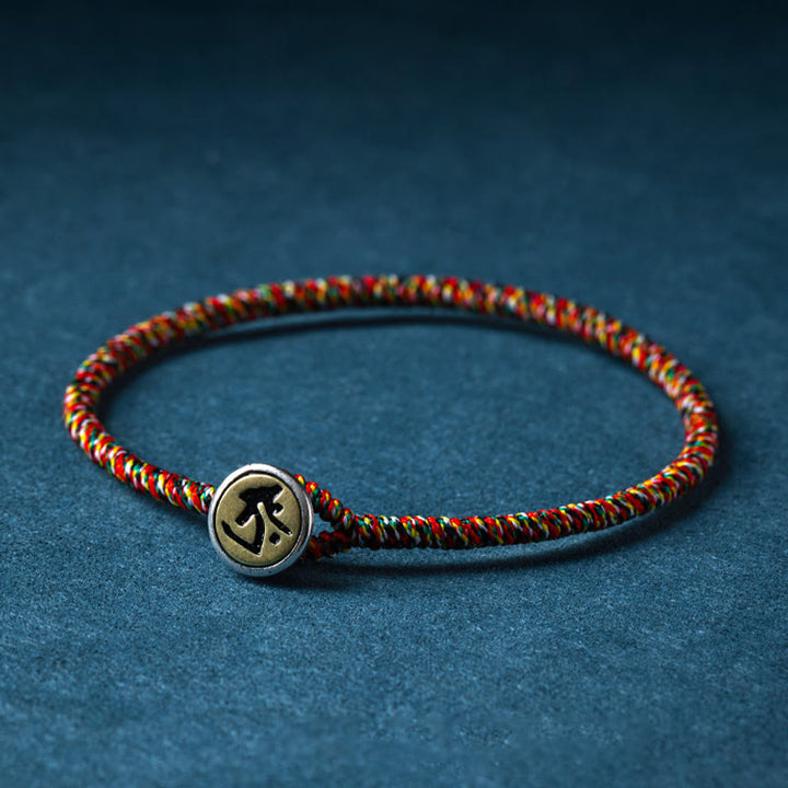 Pulsera de cuerda colorida hecha a mano con Buddha Stones de Plata de Ley 925 del zodíaco chino, protección de Buda natal - image 9
