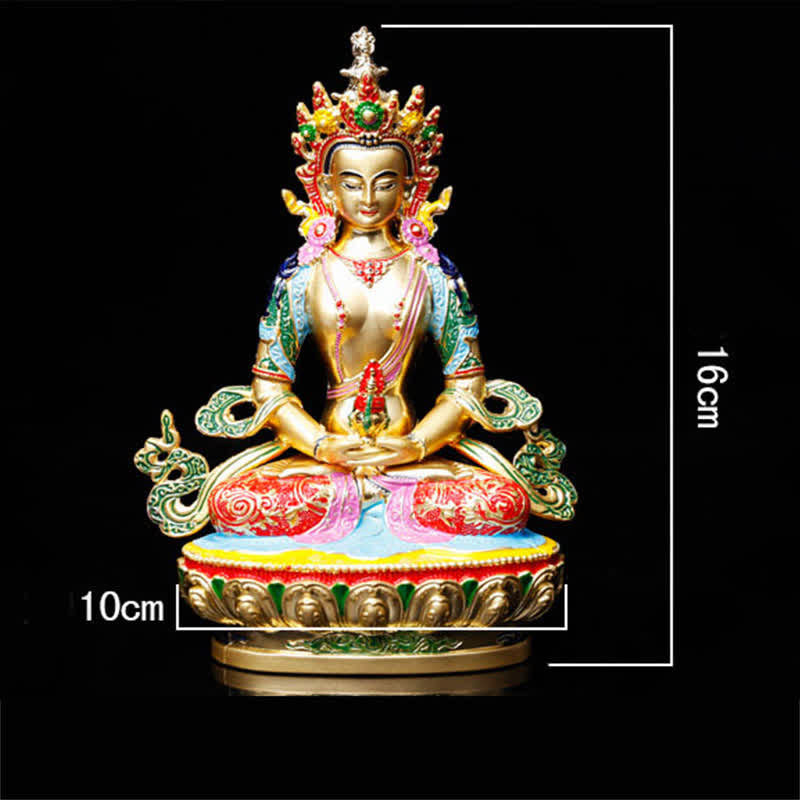 Figura de Buda de la longevidad, estatua de serenidad, decoración del hogar