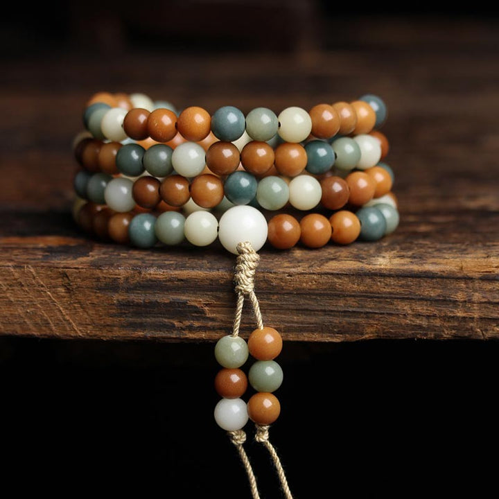 Pulsera de sabiduría de armonía de Mala de semillas de Bodhi de Buddha Stones