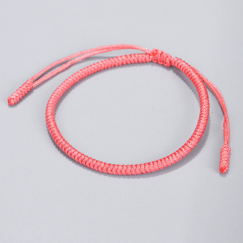Pulsera trenzada de protección de nudo King Kong tibetano de Buddha Stones 3 piezas