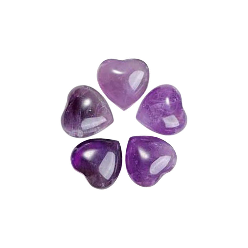 Decoración de amor con piedra de ojo de tigre, amatista natural