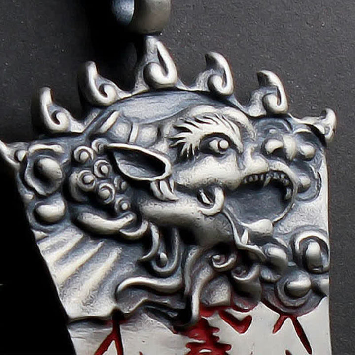 Colgante de collar de equilibrio de cinabrio FengShui Bagua PiXiu - image 7