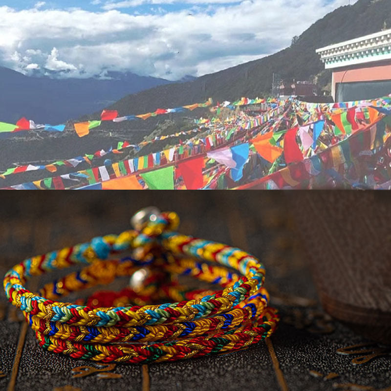 Buddha Stones &quot;Que seas buena fortuna y éxito&quot; Pulsera Suerte Multicolor