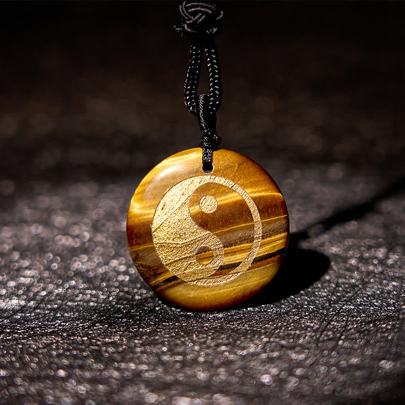 Buddha Stones, varios cristales, amatista, ojo de tigre, Aventurina verde, Yin Yang, collar espiritual, colgante