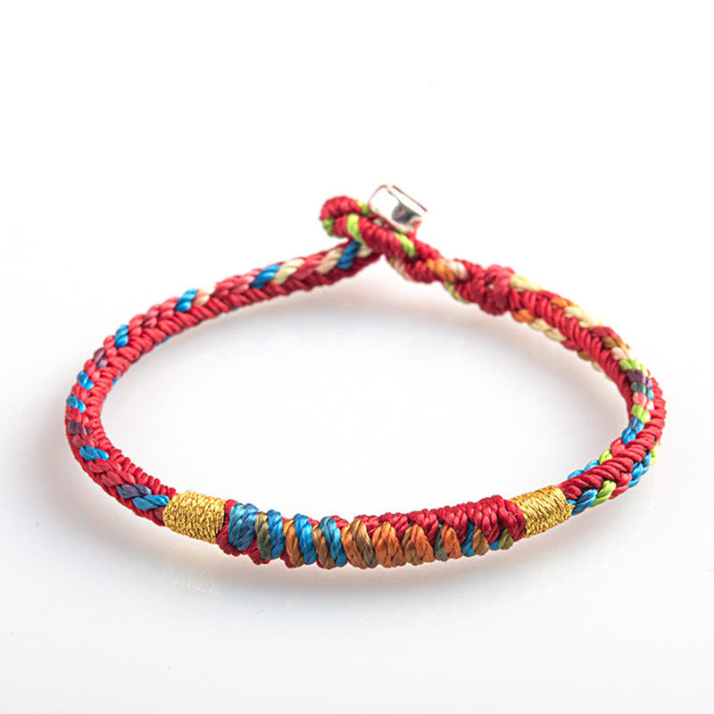 Pulsera multicolor con Buddha Stones &quot;Que estés seguro y afortunado en el próximo año&quot;