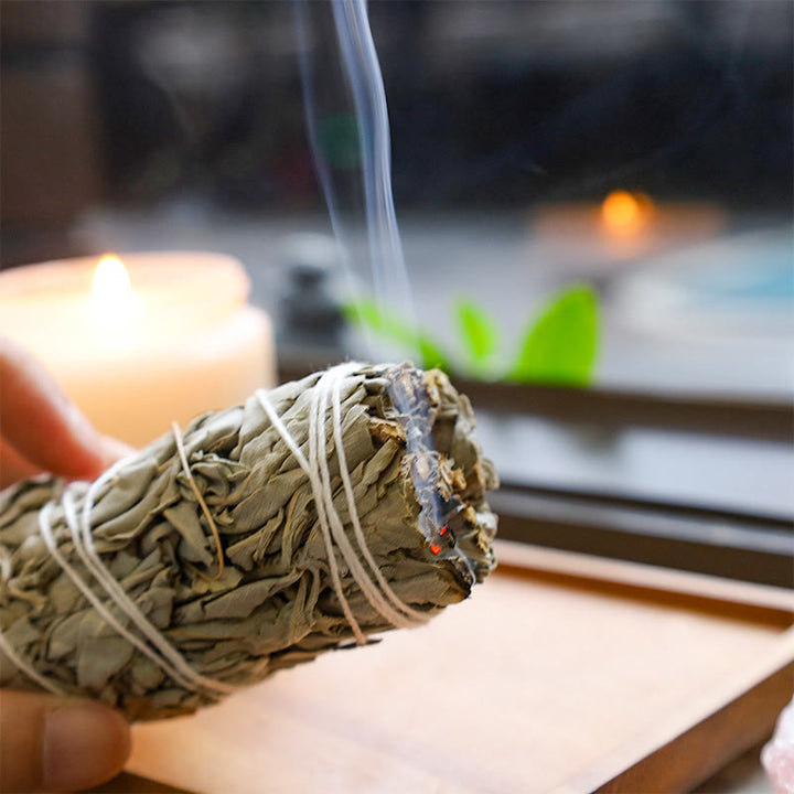 Buddha Stones Smudge Stick para limpieza del hogar, incienso, curación, meditación y rituales de California Smudge Sticks