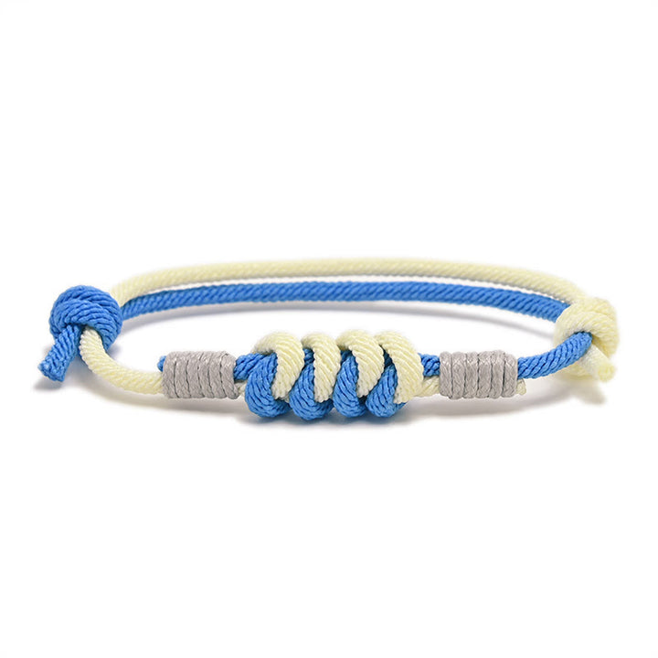 Pulsera de hilo trenzado con fuerza de nudo King Kong de diseño simple con Buddha Stones