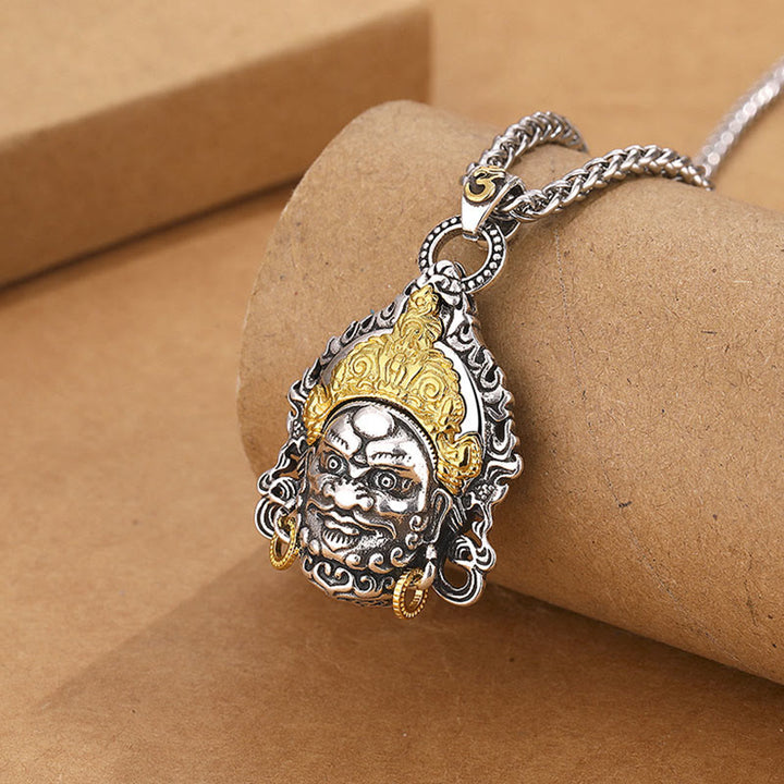 Buddha Stones amarillo dios de la riqueza amuleto cobre suerte collar colgante
