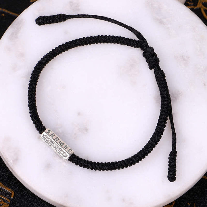 Pulsera de hilo rojo con Buddha Stones Om Mani Padme Hum, protección de la suerte