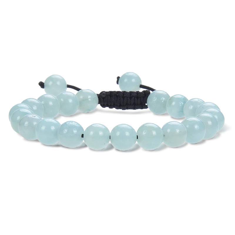 Pulsera de macramé ajustable unisex con cuentas de cristal de piedras preciosas de poder curativo natural de Buddha Stones