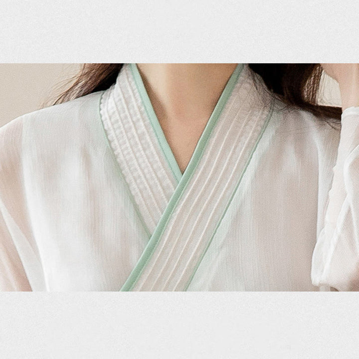 Conjunto de ropa de gasa para mujer, ropa de práctica de meditación espiritual Zen, Buddha Stones, oración Retro - image 9