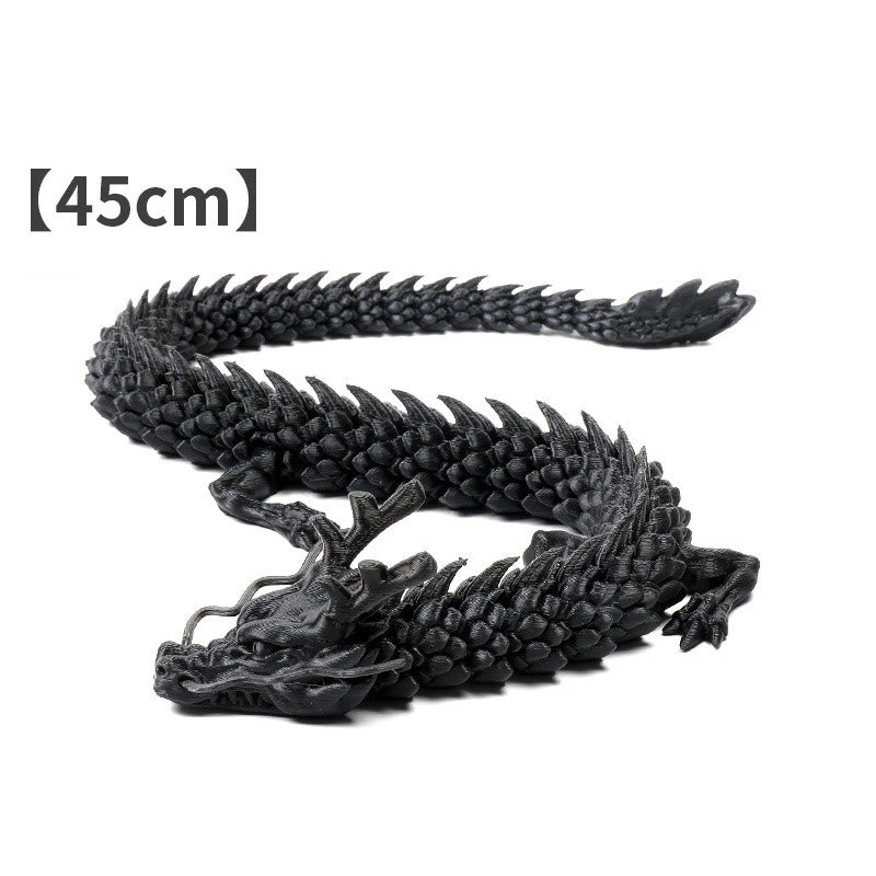 Buddha Stones , dragón luminoso impreso en 3D, para la suerte y el éxito, decoración del hogar. - Dragón Negro 45cm - image 9