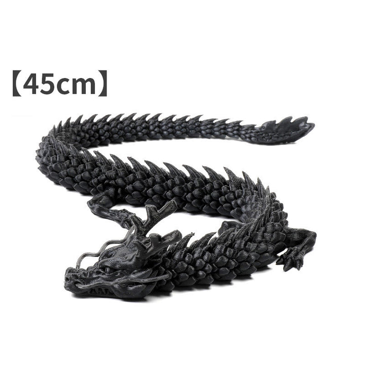 Buddha Stones , dragón luminoso impreso en 3D, para la suerte y el éxito, decoración del hogar. - Dragón Negro 45cm - image 9