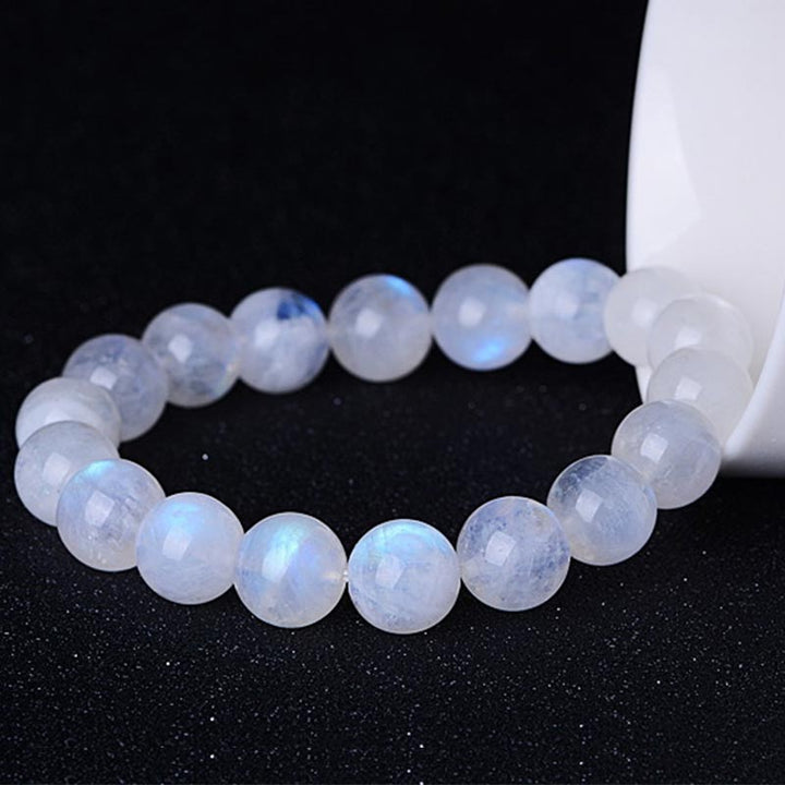 Pulsera de prosperidad de piedra lunar natural de Buddha Stones - image 4