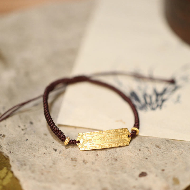 Pulsera trenzada con amuleto de la suerte, hecha a mano, en plata de ley 925 con Buddha Stones - Pulsera marrón Tai Sui (circunferencia de muñeca: 14-20 cm) - image 9