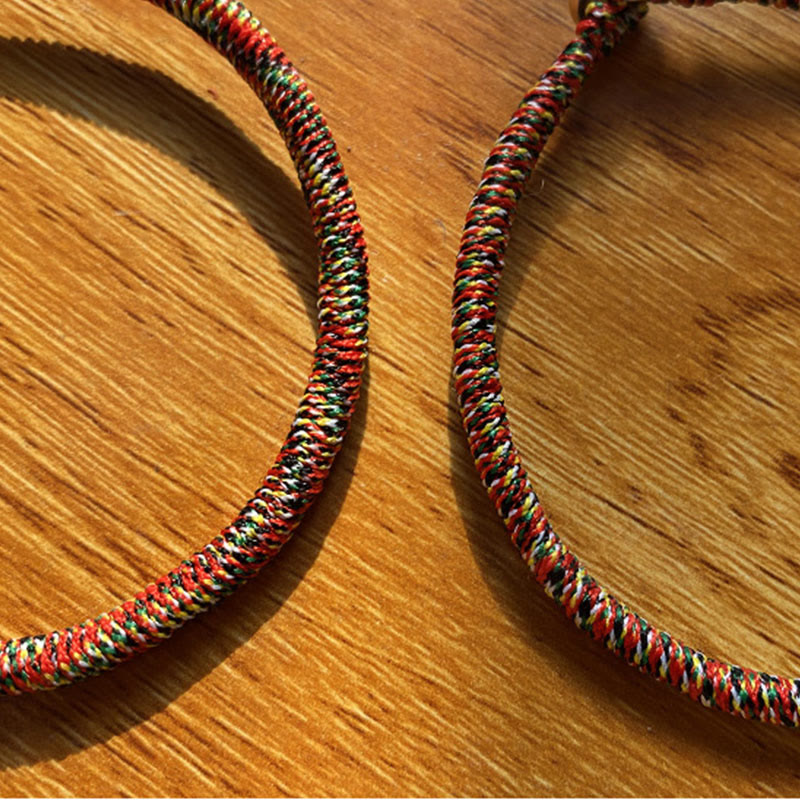 Pulsera de cuerda colorida hecha a mano con Buddha Stones de Plata de Ley 925 del zodíaco chino, protección de Buda natal - image 15