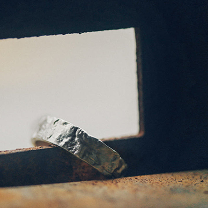 Anillo de pareja de bendición de diseño simple de plata de ley 925 - image 12