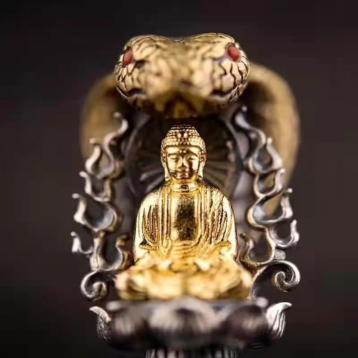 Buddha Stones tibetano Om Mani Padme Hum Buda riqueza rotación collar Vajra colgante - image 3