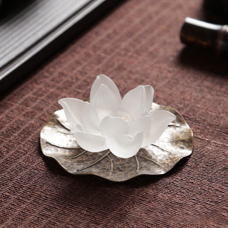 Quemador de incienso Mini Lotus Liuli Crystal Healing Meditation Stick