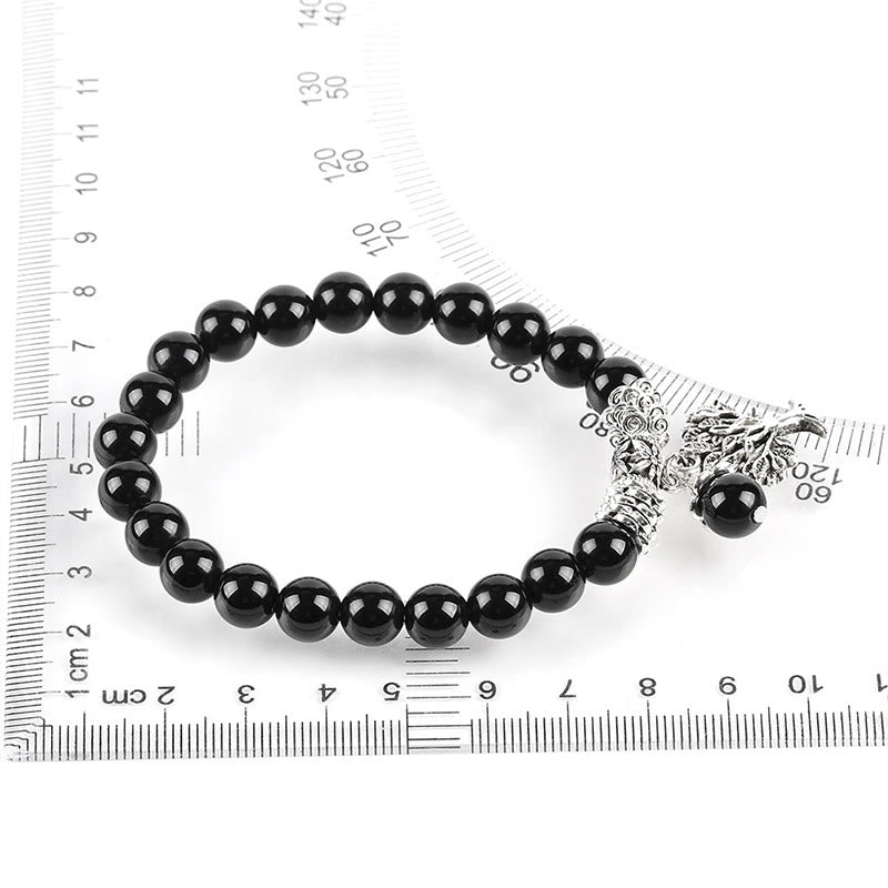 Pulsera elástica con amuleto de la suerte, árbol de la vida, Buddha Stones