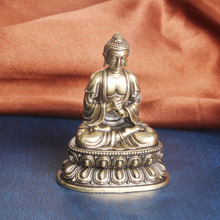 Estatua decorativa de cobre de la serenidad del Buda Tathagata