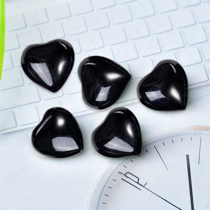 Decoración de amor con piedra de ojo de tigre, amatista natural - Ónix negro*5 piezas - image 13