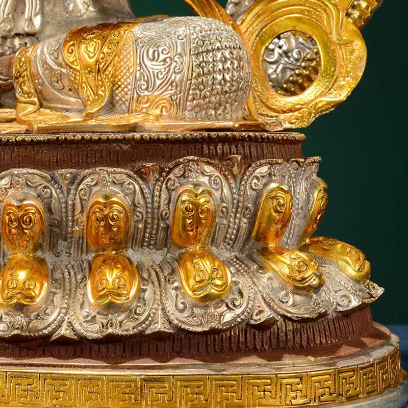 Decoración de estatua de cobre Bodhisattva Green Tara Hope