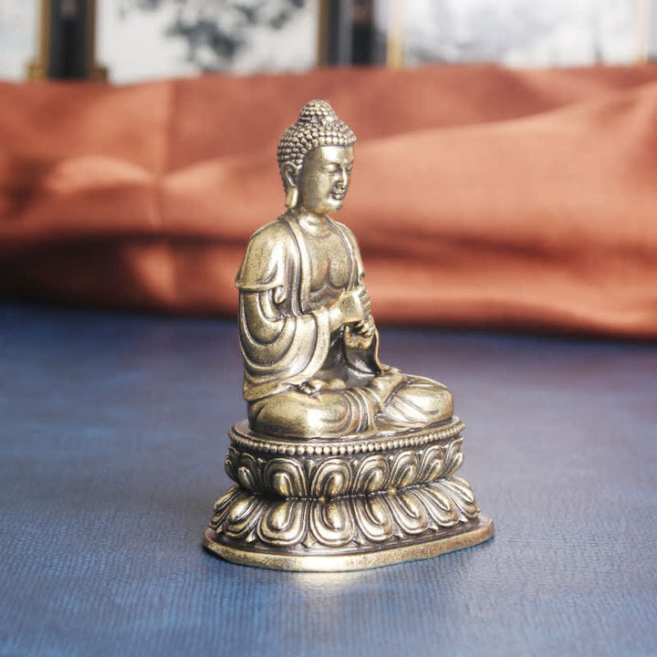 Estatua decorativa de cobre de la serenidad del Buda Tathagata