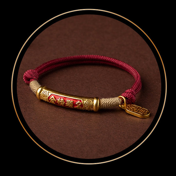 Pulsera trenzada de plata de ley 999 con Buddha Stones , hecha a mano en el Tíbet, Om Mani Padme Hum Fu, personaje de TopRank, suerte